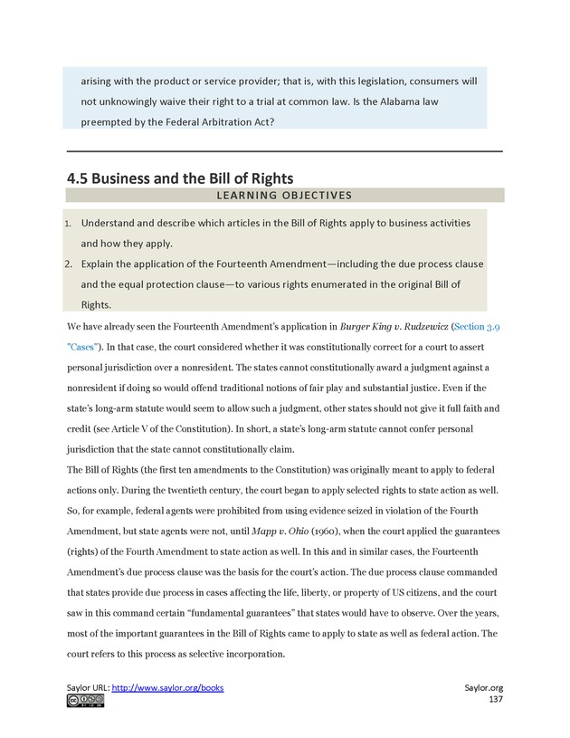 Business Law and the Legal Environment - Page 137